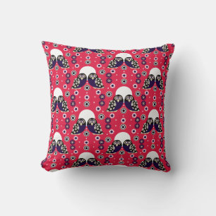 Coussin Chouette d'art populaire