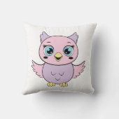 Coussin chouette de dessin animé (Verso)