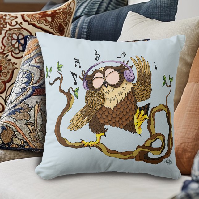 Coussin Chouette de musique (Créateur téléchargé)
