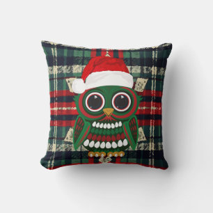 Coussin Chouette de Noël mignonne plaid cosy maison festiv