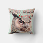 Coussin Chouette en bois de Whimsical Dormir Nourriture se (Verso)