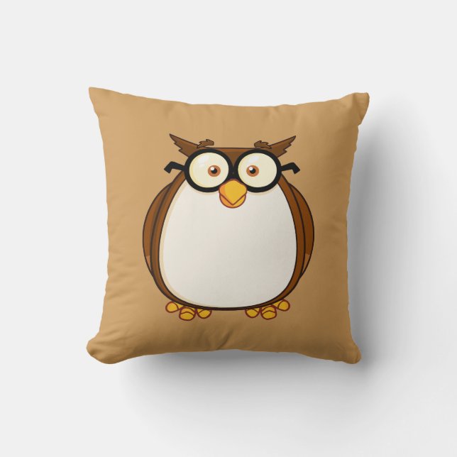 Coussin Chouette intelligente (Recto)