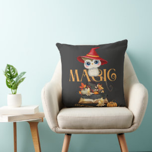Coussin Chouette magique Chouille Chute Thème Personnalisé