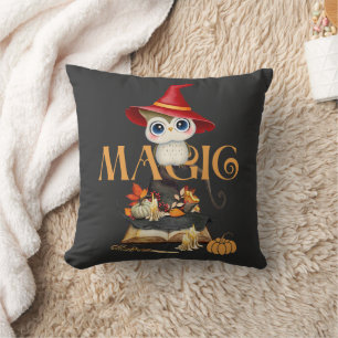 Coussin Chouette magique Chouille Chute Thème Personnalisé