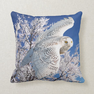 Coussin "Chouette neige"