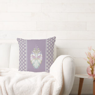 Coussin Chouette Oracle Pastel Purple