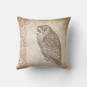 Coussin Chouette Vintage crème (Verso)