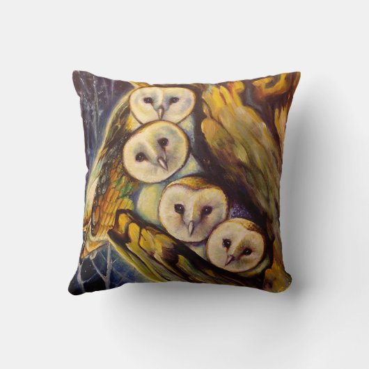 Coussin Chouettes (Verso)