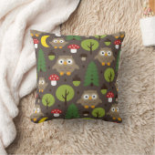 Coussin Chouettes Dans L'Oreiller À Jeu De Forêt (Couverture)
