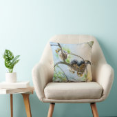 Coussin Chouettes pour bébés amusantes sur un membre avec  (Chaise)