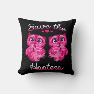 Coussin Chouettes Sauver Un Hooters Pink Ribbon Cancer du 