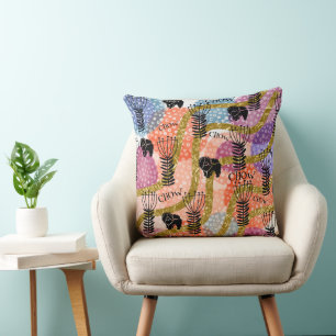 Coussin CHOW CHOW CHOW CHOW abstrait