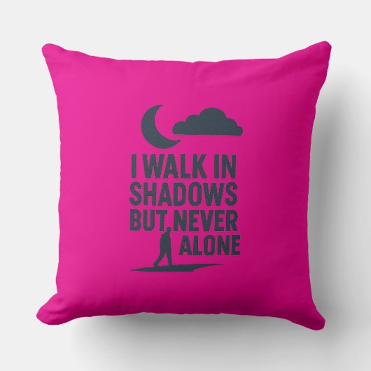 Coussin chrétien motivationnel - ‘Je marche dans l (Recto)