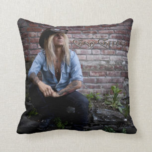 Coussin Chris Caffery assis par l'oreiller à lancer de br