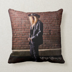 Coussin Chris Caffery se tient debout par Brick Wall Thail