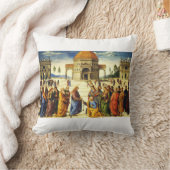 Coussin Christ Donner les clés à saint Pierre (Couverture)