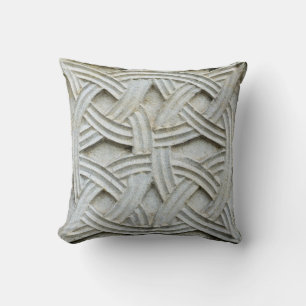 Coussin Christian Stone Carving Ancien Motif