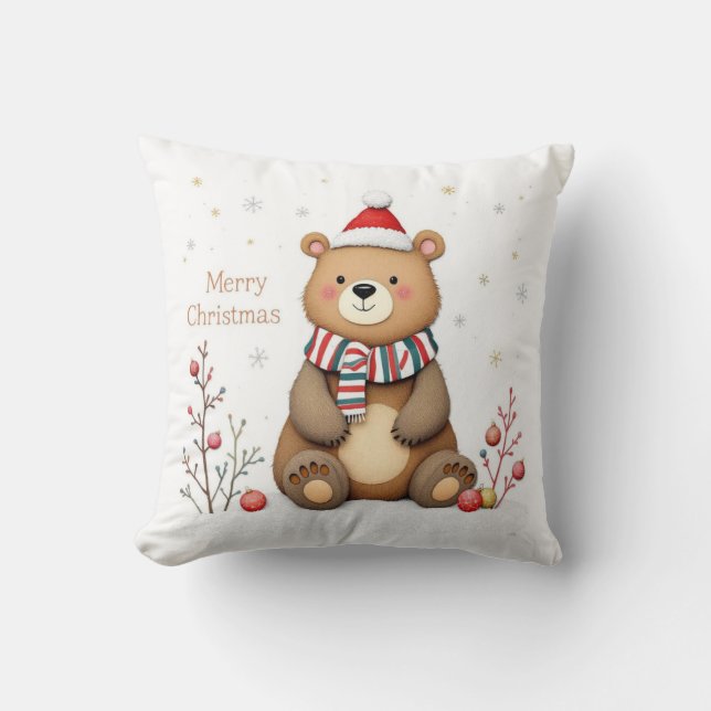 Coussin Christmas Bear (Recto)