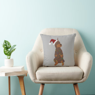 Coussin Christmas Doberman Pinscher