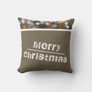 Coussin Christmas Holiday Photo Moderne