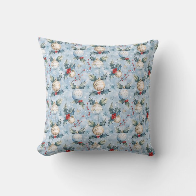 Coussin Christmas Pattern Throw Pillow (Recto)