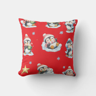 Coussin Christmas Penguin Pillow