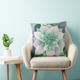 Coussin Christmas Poinsettia Festive