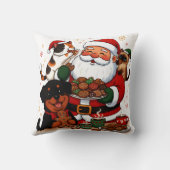 Coussin christmas, santa claus, holiday cookies, calico ca (Verso)