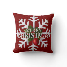 Christmas Snowflake And Shy Red Berry