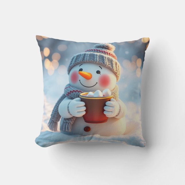 Coussin Christmas snowman (Recto)