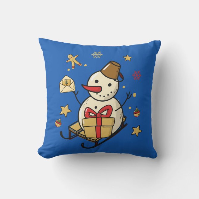 Coussin Christmas Snowman (Recto)