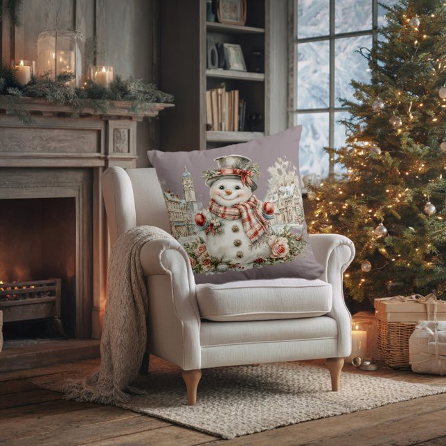 Coussin Christmas snowman (Créateur téléchargé)