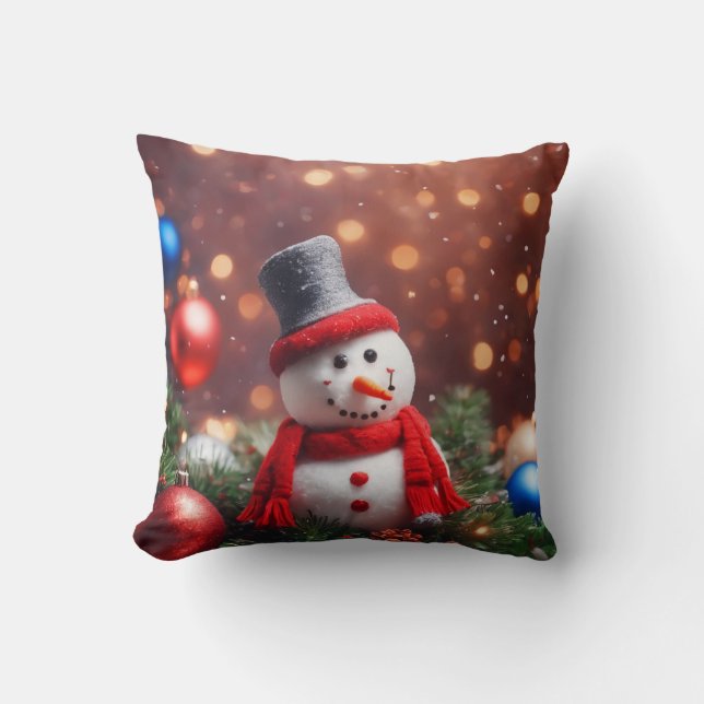 Coussin Christmas Snowman (Recto)