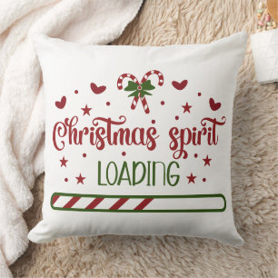 Coussin Christmas Spirit Chargement Funny Holiday