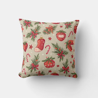 Coussin Christmas Strawberry Sock Pillow Cushion