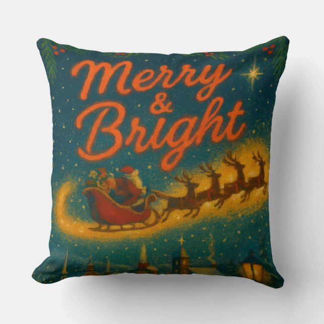 Coussin Christmas Throw Pillow (Recto)