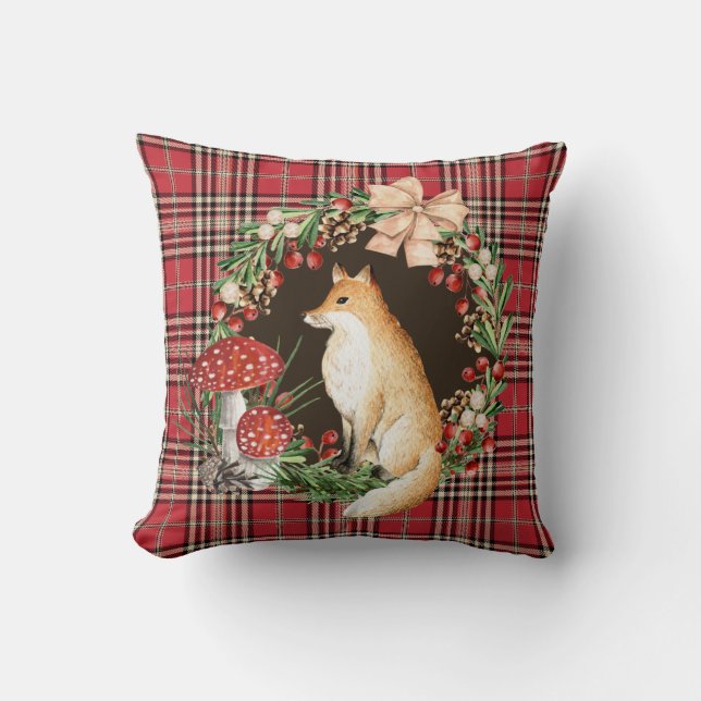 Coussin Christmas Throw Pillow 16" x 16" (Recto)