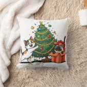 Coussin Christmas Tree & Gift Surprise Cats  (Couverture)