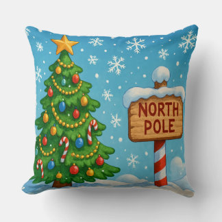 Coussin Christmas Tree North Pole Pillow