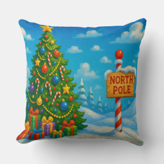 Coussin Christmas Tree North Pole Pillow
