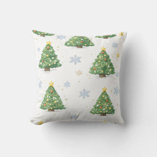Coussin Christmas Tree Snowflake Pillow