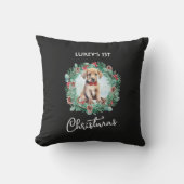 Coussin Christmas Yellow Lab Labrador Retriever Chien chio (Recto)