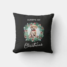 Coussin Christmas Yellow Lab Labrador Retriever Chien chio