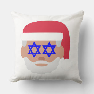 Coussin christmukah santa claus emoji