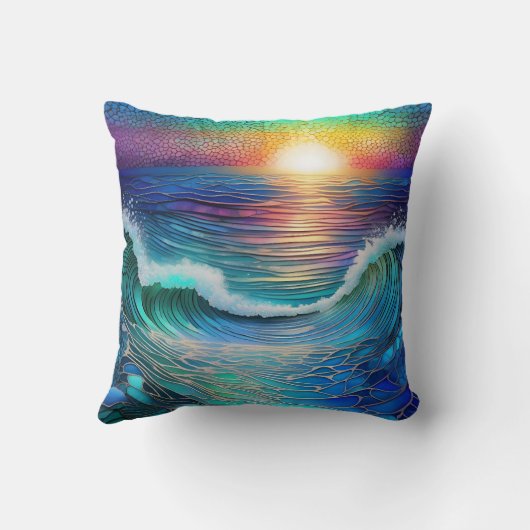 Coussin Chroma Sea Seascape (Verso)