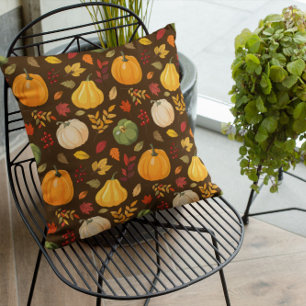 Coussin Chute citrouille d'épices