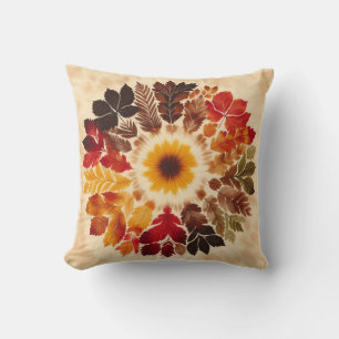 Coussin Chute / Tie Dye / Feuille