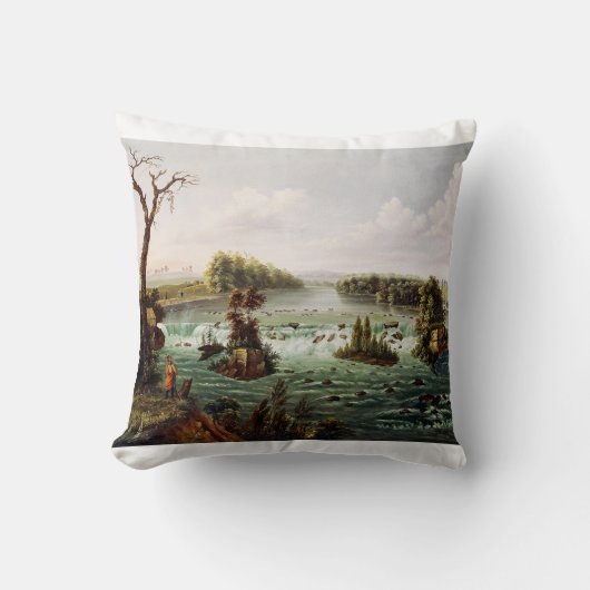 Coussin Chutes de Saint Anthony par Henry Lewis (Recto)