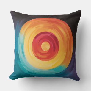 Coussin Cible de superposition colorée