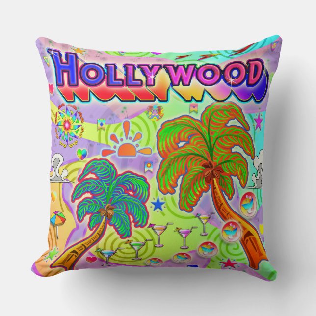 Coussin cible de vacances à Hollywood (Recto)